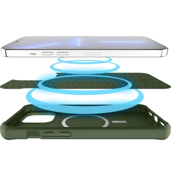 Itskins Silk MagSafe Hülle für das iPhone 13 - Grün