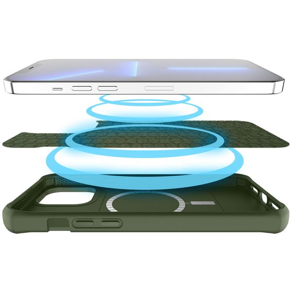 Itskins Silk MagSafe Hülle für das iPhone 13 Pro Max - Grün