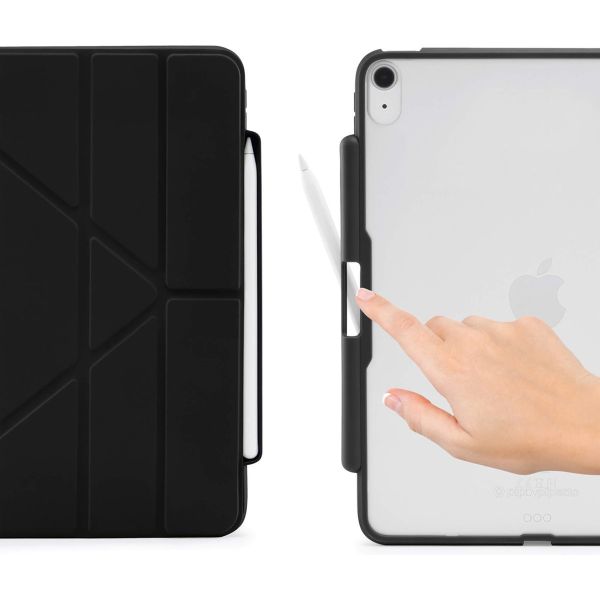 Pipetto Origami No3 Pencil Case für das iPad Air 11 inch (2024) M2 / Air 5 (2022) / Air 4 (2020) - Schwarz