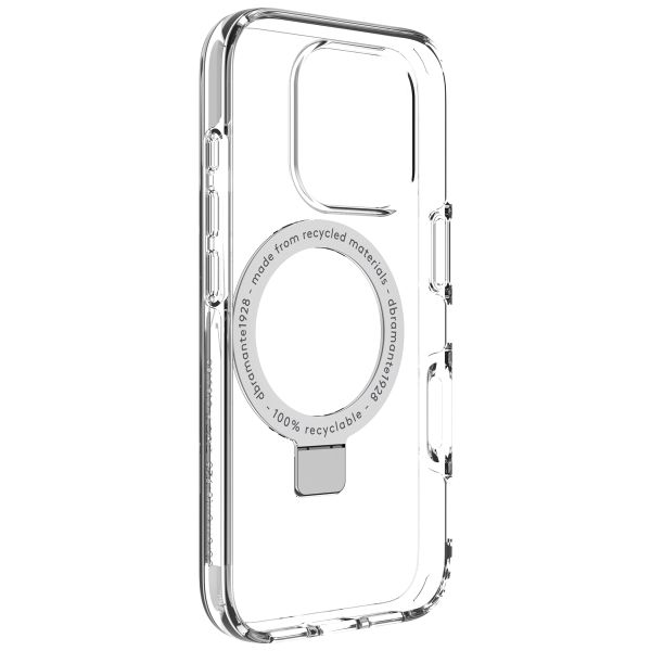 dbramante1928 Iceland Ultra D3O Back Cover mit MagSafe Stand für das iPhone 16 Pro - Clear