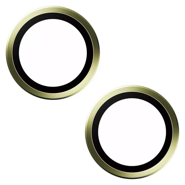 PanzerGlass Kameraprotektor Hoop Optic Rings für das iPhone 15 / 15 Plus - Yellow