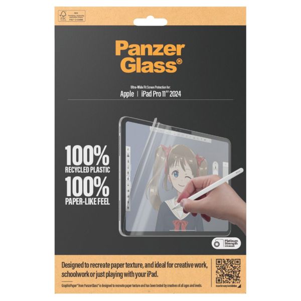 PanzerGlass GraphicPaper Ultra-Wide Fit Displayschutz für das iPad Pro 11 (2024) M4