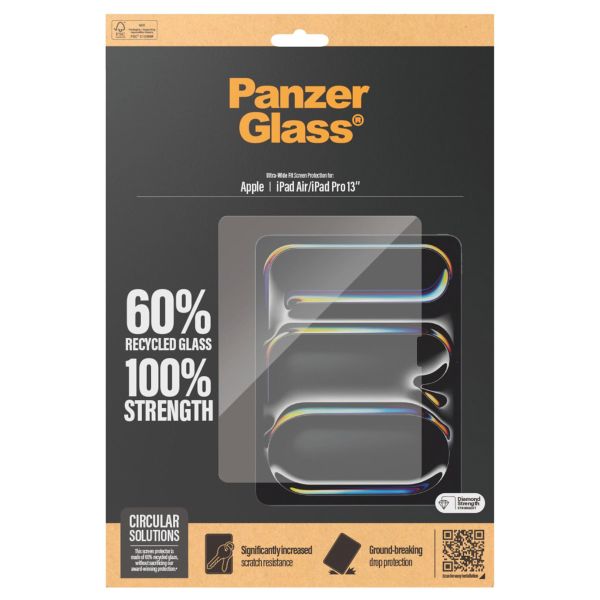 PanzerGlass Ultra-Wide Fit Screen Protector für das iPad Air 13 Zoll (2024) M2 / iPad Pro 13 (2024) M4 - Transparent