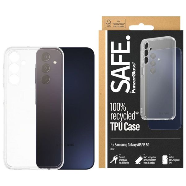 PanzerGlass SAFE TPU Clear Case für das Galaxy A15 (5G/4G) - Transparent