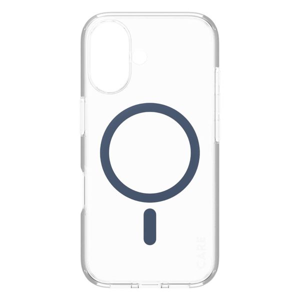 PanzerGlass CARE Urban Combat Case MagSafe für das iPhone 16 - Transparent / Blau