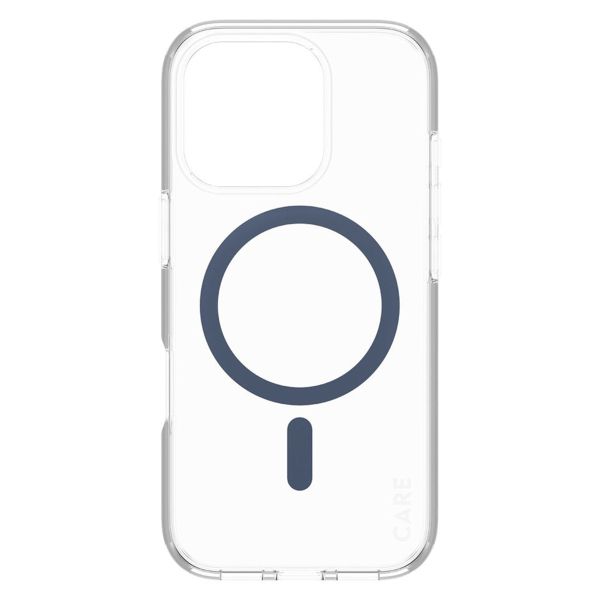 PanzerGlass CARE Urban Combat Case MagSafe für das iPhone 16 Pro- Transparent / Blau