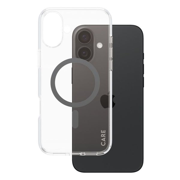 PanzerGlass CARE Urban Combat Case MagSafe für das iPhone 16 Plus- Transparent / Blau