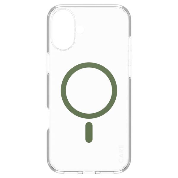 PanzerGlass CARE Urban Combat Case MagSafe für das iPhone 16 Plus - Transparent / Grün