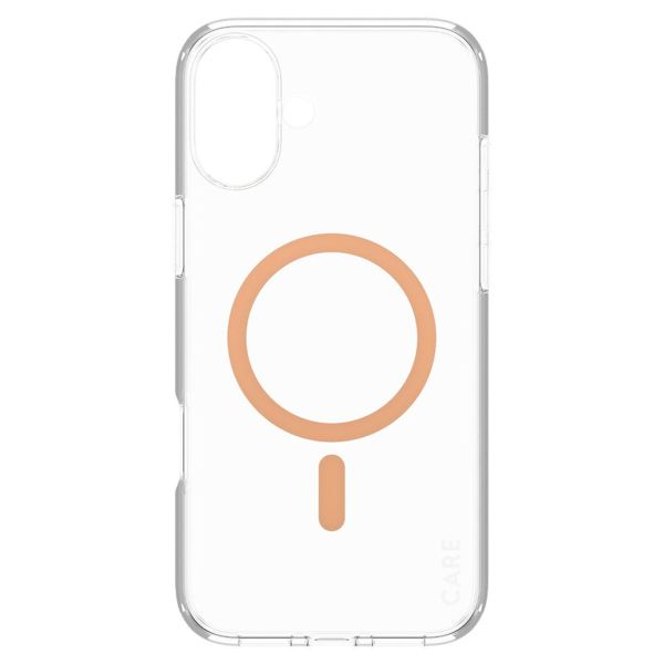 PanzerGlass CARE Urban Combat Case MagSafe für das iPhone 16 Plus - Transparent / Peach