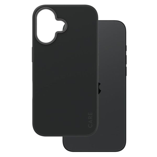 PanzerGlass CARE Fashion Back Cover MagSafe für das iPhone 16 - Schwarz