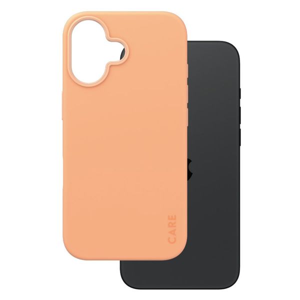 PanzerGlass CARE Fashion Back Cover MagSafe für das iPhone 16 - Peachy