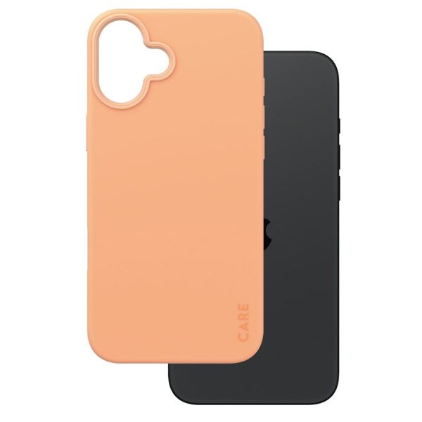 PanzerGlass CARE Fashion Back Cover MagSafe für das iPhone 16 Plus - Peachy