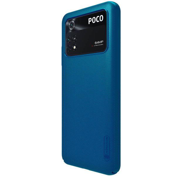 Nillkin Super Frosted Shield Case für das Xiaomi Poco M4 Pro 5G - Blau