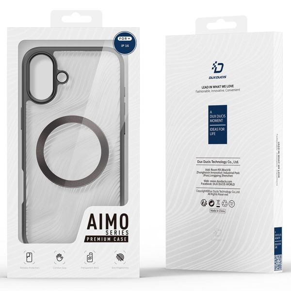 Dux Ducis Aimo Back Cover mit MagSafe für das iPhone 16 - Transparent