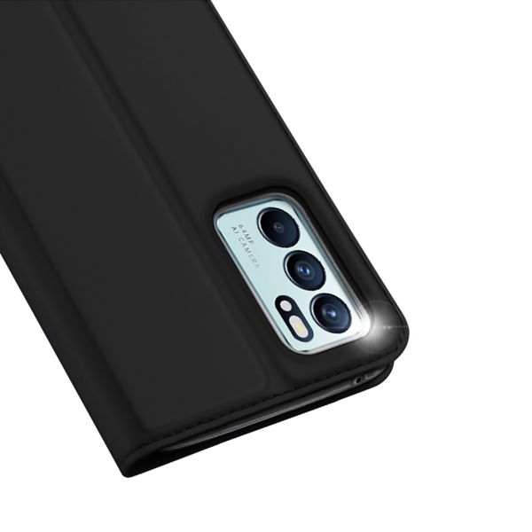 Dux Ducis Slim TPU Klapphülle für das Oppo Reno 6 5G - Schwarz