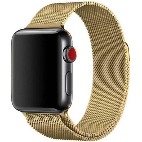 WiWu Milanaise-Armband für die Apple Watch Series 1-9 / SE - 38/40/41 mm / Series 10 - 42 mm - Gold