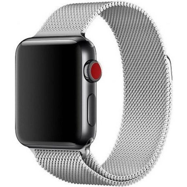 WiWu Milanaise-Armband für die Apple Watch Series 1-9 / SE - 38/40/41 mm / Series 10 - 42 mm - Silber