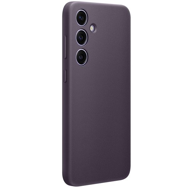 Samsung Original Hülle aus veganem Leder für das Galaxy S24 Plus - Dark Violet