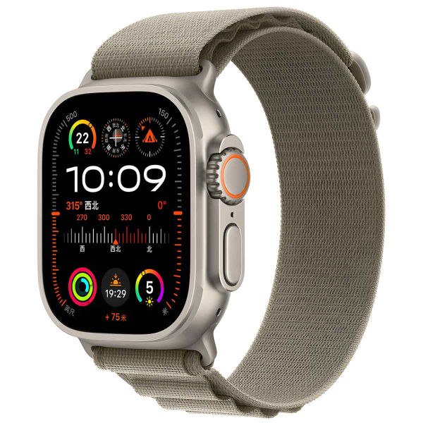 WiWu Alpine-Nylonarmband für die Apple Watch Series 1-10 / SE / Ultra (2) - 42/44/45/46/49 mm - Olivgrün