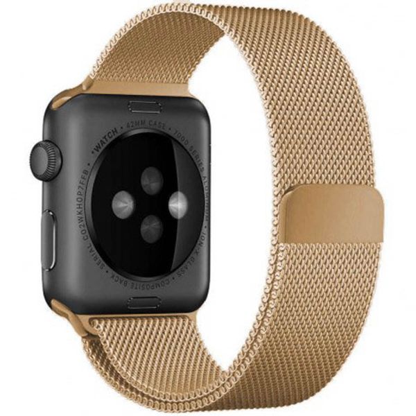 WiWu Milanaise-Armband für die Apple Watch Series 1-10 / SE / Ultra (2) - 42/44/45/46/49 mm - Roségold