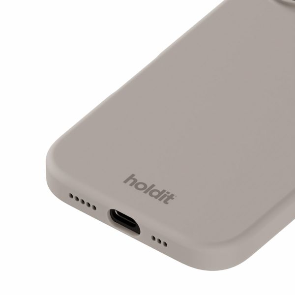 Holdit Silicone Case für das iPhone 16 Plus - Taupe