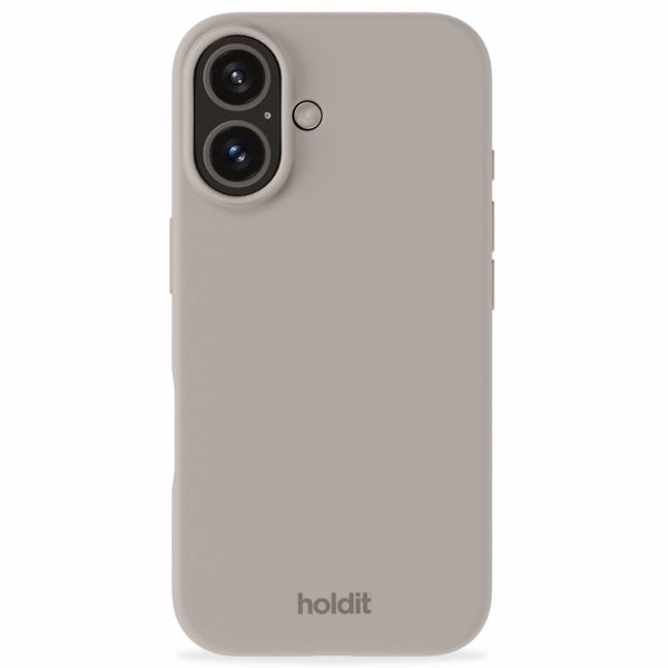 Holdit Silicone Case für das iPhone 16 Plus - Taupe