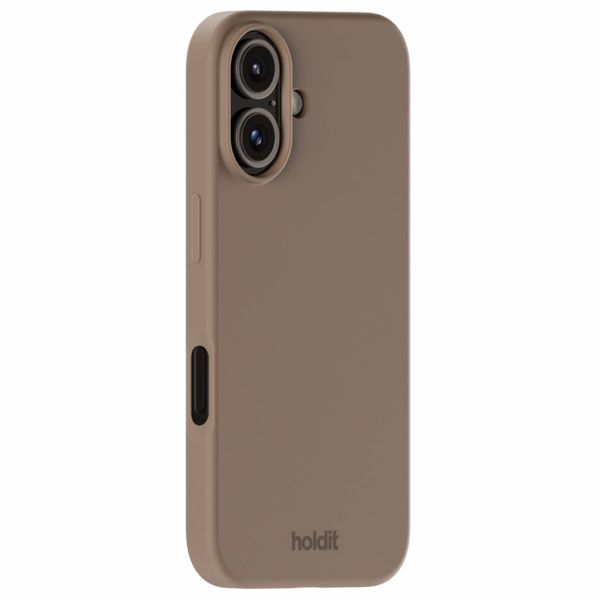 Holdit Silicone Case für das iPhone 16 Plus - Mocha Brown