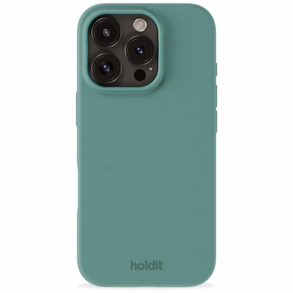 Holdit Silicone Case für das iPhone 16 Pro Max - Moss Green