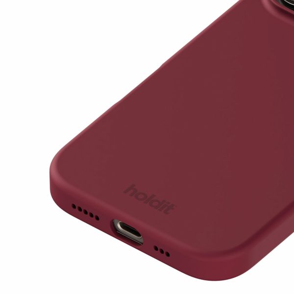 Holdit Silicone Case für das iPhone 16 Pro Max - Red Velvet