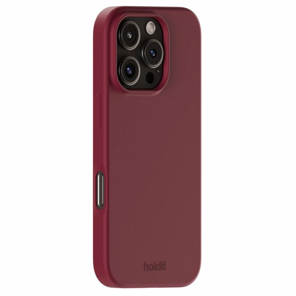 Holdit Silicone Case für das iPhone 16 Pro Max - Red Velvet