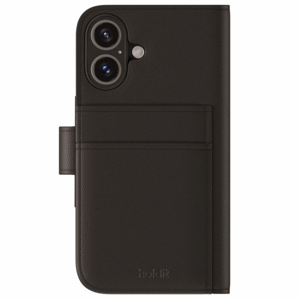 Holdit Wallet Case Magnet Plus für das iPhone 16 Plus - Schwarz