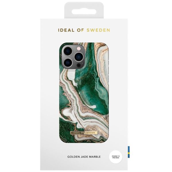 iDeal of Sweden Fashion Back Case für das iPhone 13 Pro Max - Golden Jade Marble