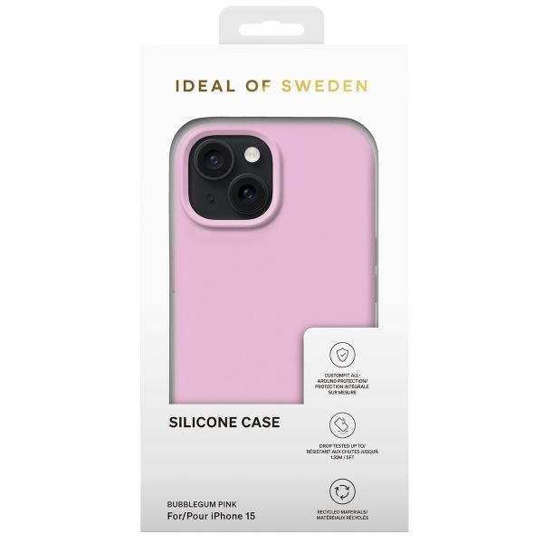 iDeal of Sweden Silikon Case für das iPhone 15 - Bubble Gum Pink
