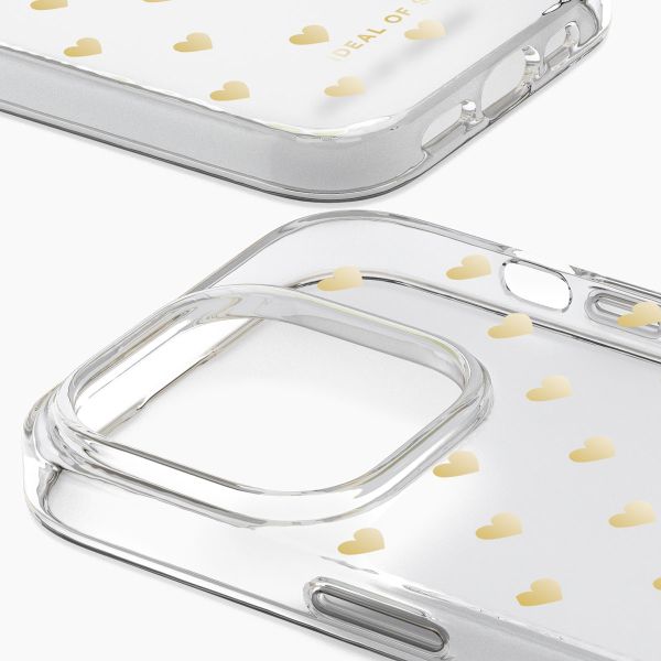 iDeal of Sweden Clear Case für das iPhone 14 Pro - Golden Hearts