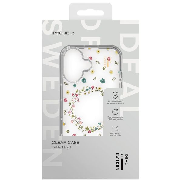 iDeal of Sweden Clear Case für das iPhone 16 - Petite Floral