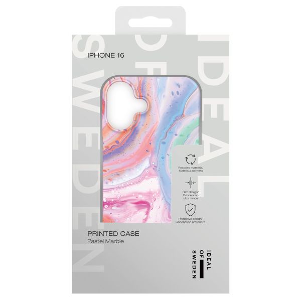 iDeal of Sweden Fashion Back Cover für das iPhone 16 - Pastel Marble