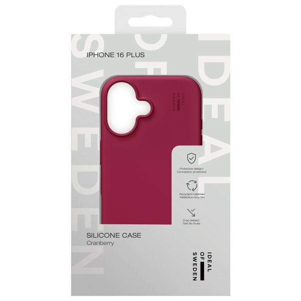 iDeal of Sweden Silikon Case für das iPhone 16 Plus - Cranberry