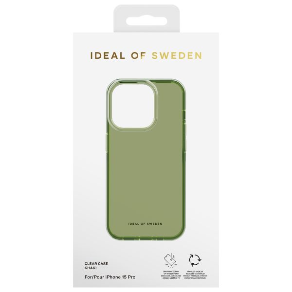 iDeal of Sweden Clear Case für das iPhone 15 Pro - Khaki