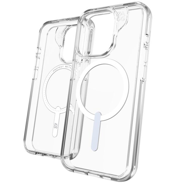 ZAGG Crystal Palace Snap Backcover MagSafe für das iPhone 15 Pro - Transparent