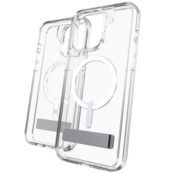 ZAGG Crystal Palace Snap KickStand Case mit MagSafe für das iPhone 15 Pro Max - Transparent