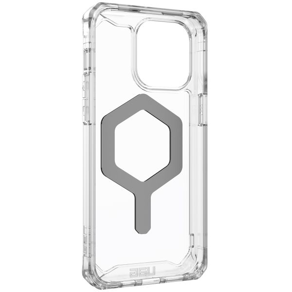 UAG Plyo Backcover MagSafe für das iPhone 15 Pro Max - Ice / Silber