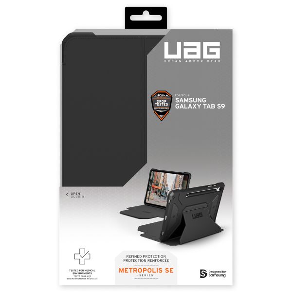 UAG Metropolis Klapphülle für das Samsung Galaxy Tab S9 11.0 Zoll - Black