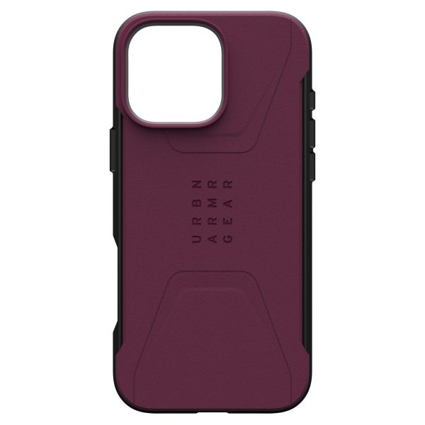 UAG Civilian Backcover MagSafe für das iPhone 16 Pro Max - Bordeaux