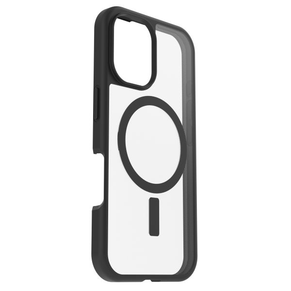 OtterBox React Back Cover MagSafe für das iPhone 16 - Clear / Black