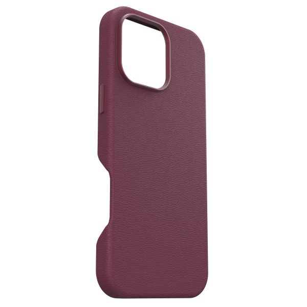 OtterBox Symmetry Cactus Leder Back Cover MagSafe für das iPhone 16 Pro Max - Maroon Bells