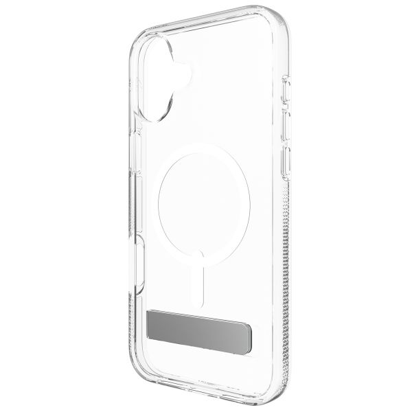 ZAGG Crystal Palace Snap KickStand Case mit MagSafe für das iPhone 16 - Transparent