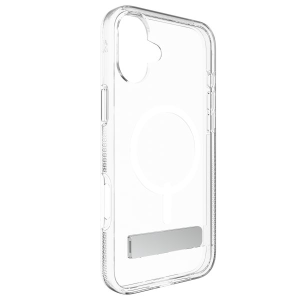 ZAGG Crystal Palace Snap KickStand Case mit MagSafe für das iPhone 16 - Transparent