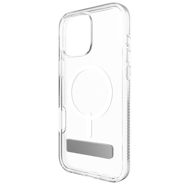 ZAGG Crystal Palace Snap KickStand Case mit MagSafe für das iPhone 16 Pro - Transparent