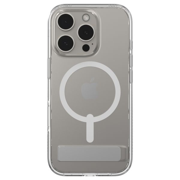 ZAGG Crystal Palace Snap KickStand Case mit MagSafe für das iPhone 16 Pro - Transparent