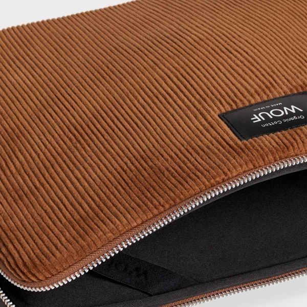 Wouf Cord - Laptop Hülle 13-14 Zoll - Laptop Sleeve - Caramel